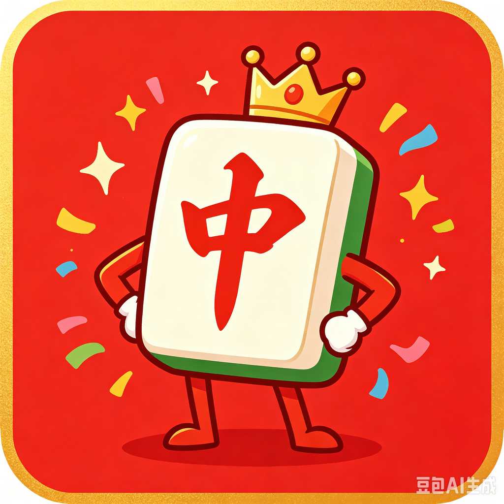 unique text mahjong tiles design