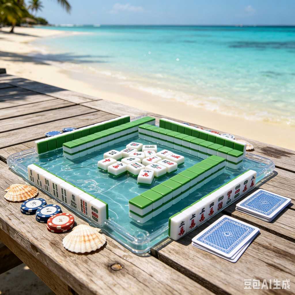 blue mahjong tiles
